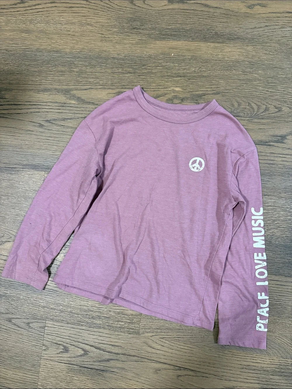 Set of 4 girls long sleeve tees - size M (8)